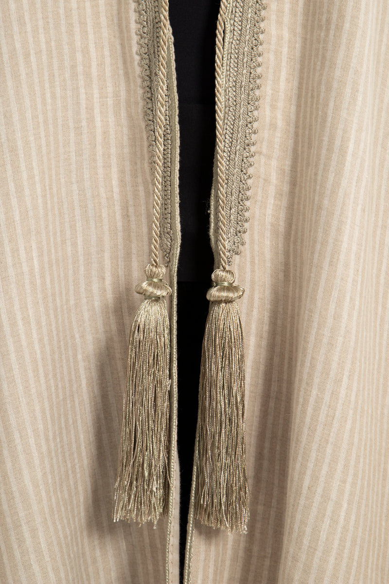 Classic Linen Beige Poncho