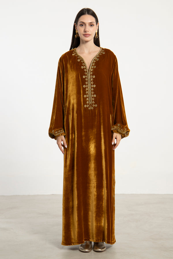 Hayat Velvet Kaftan