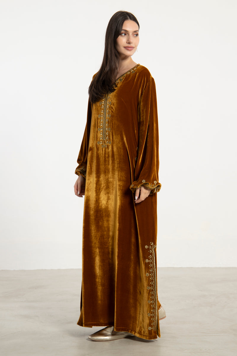 Hayat Velvet Kaftan