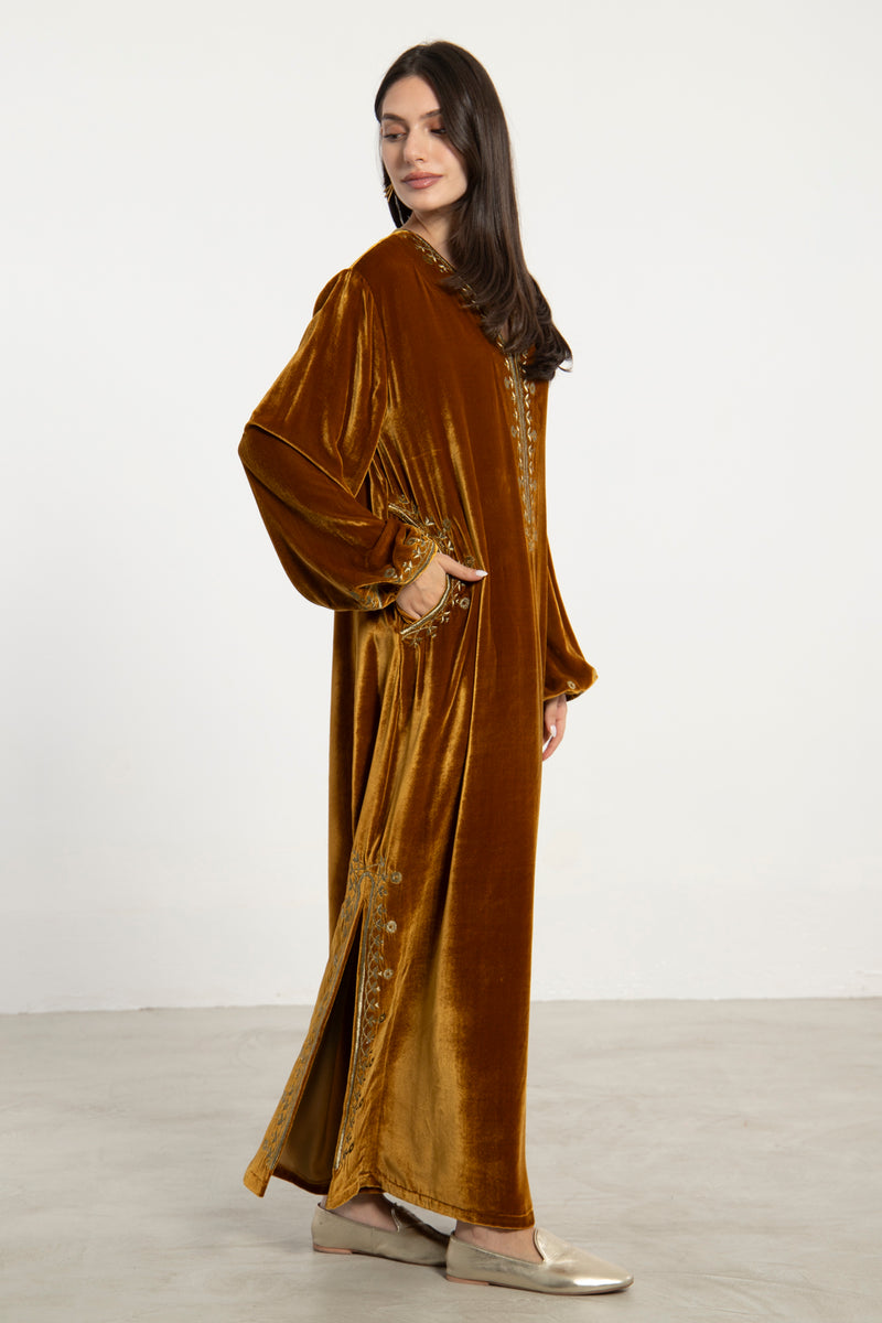 Hayat Velvet Kaftan