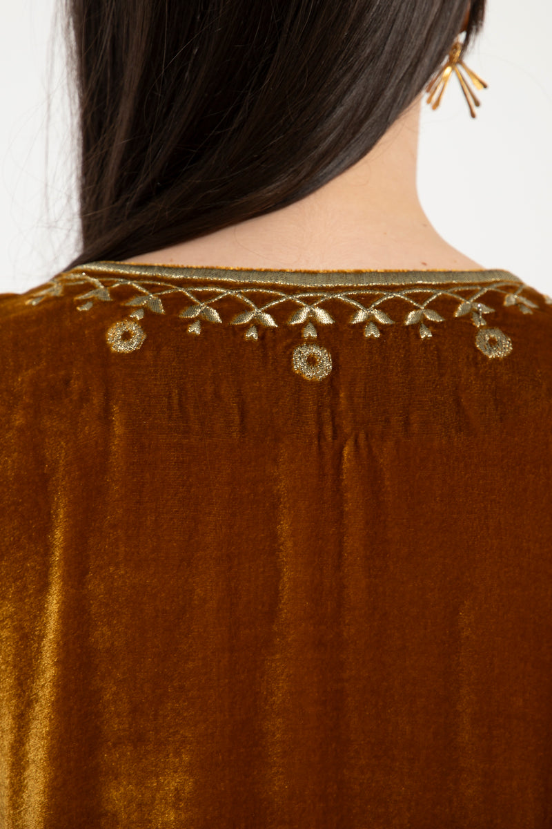 Hayat Velvet Kaftan