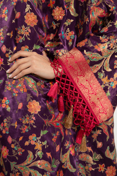 One-Of-a-Kind Rawda Silk Purple Dress