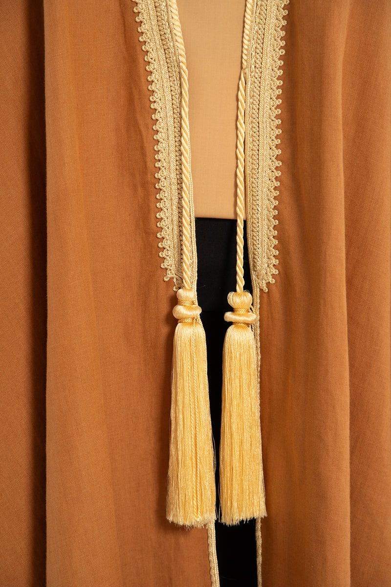 Classic Cotton Terracotta Poncho