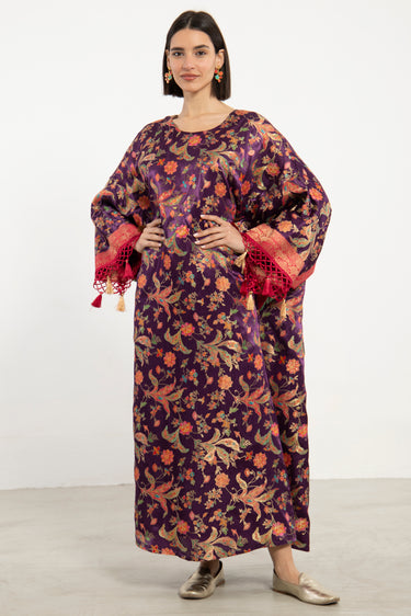 One-Of-a-Kind Rawda Silk Purple Dress