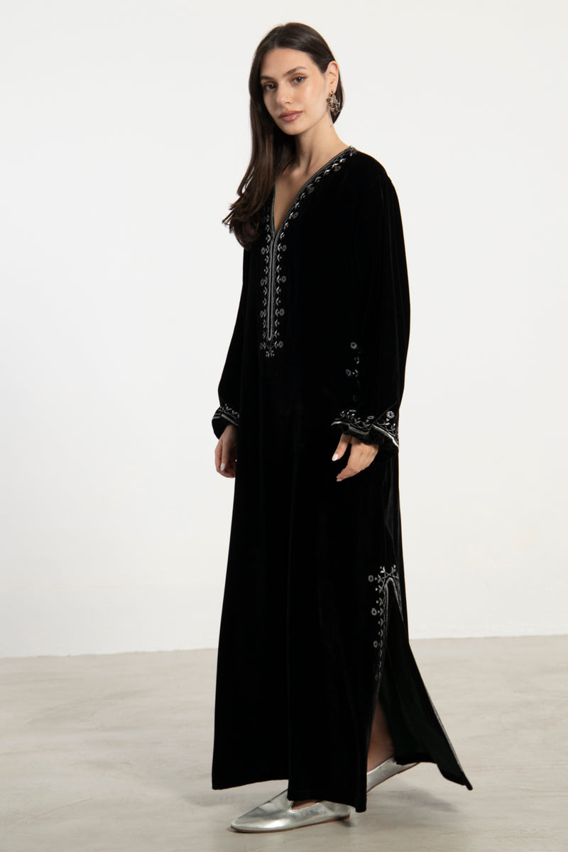 Hayat Velvet Kaftan