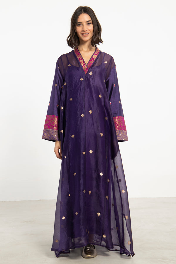 One-Of-a-Kind Soula Silk Purple Dress