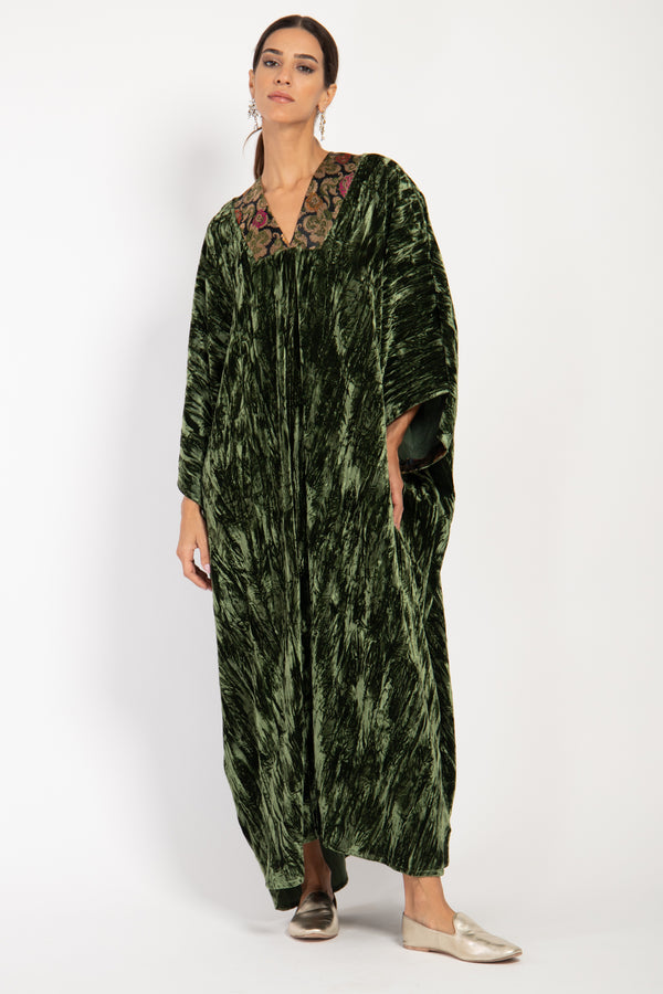 Adan Velvet Emerald Gown