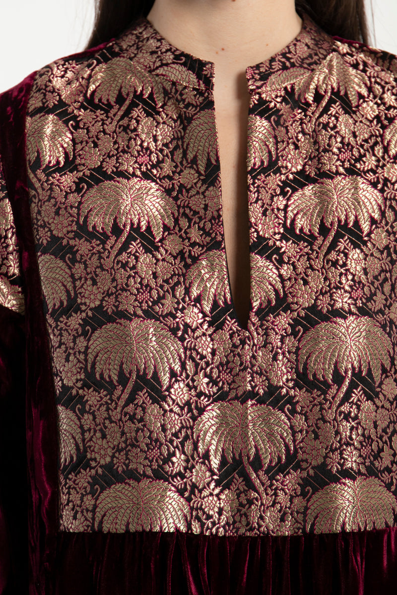 Mayada Crushed Velvet Dress