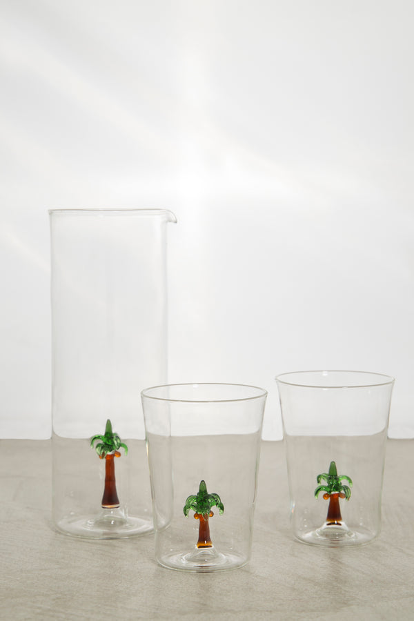 Palm Tree Jug & Cups Set