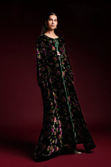 Youmna Velvet Dark Floral Dress