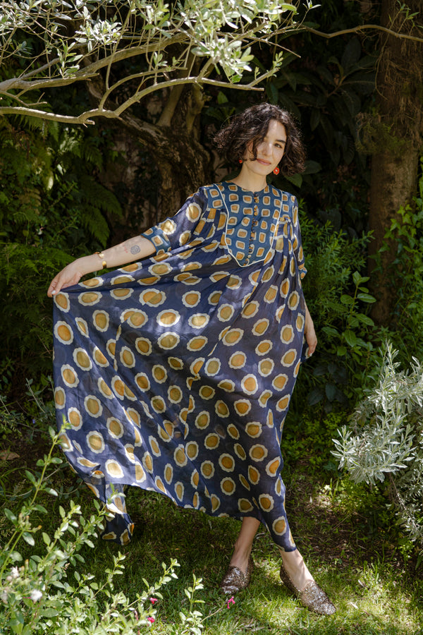 Saria Ramie & Cotton Flowing Dress