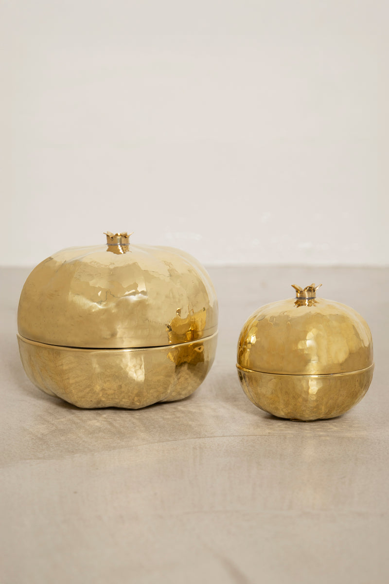 Brass Pomegranate Boxes Set