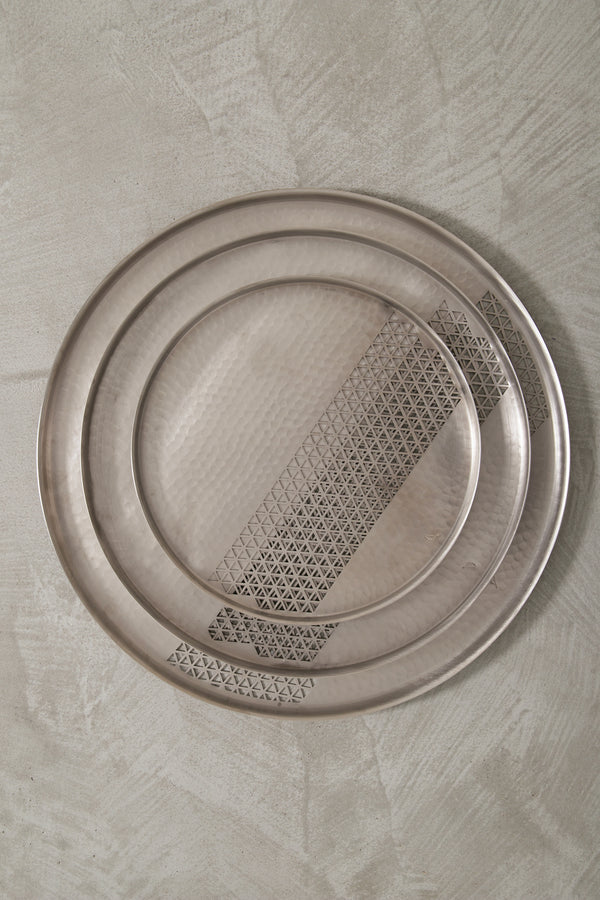 Arabesque Round Trays Trio Set