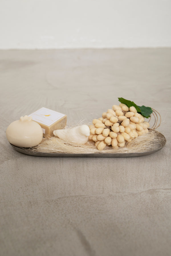 Oval Brass Tray Gift Set