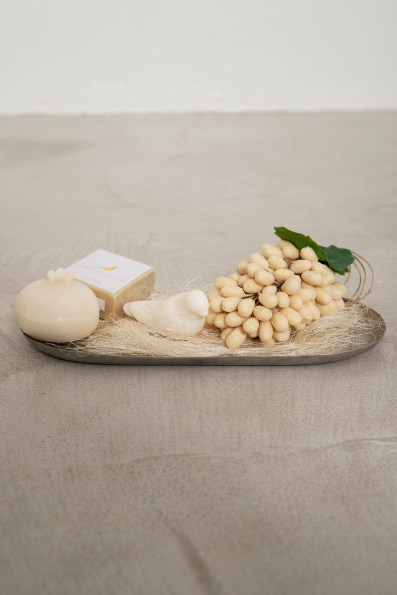 Oval Brass Tray Gift Set