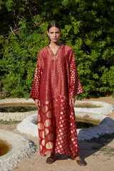 Ramadan Arabesque Silk Dress