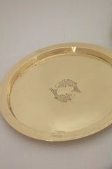 Round Tray with Fish