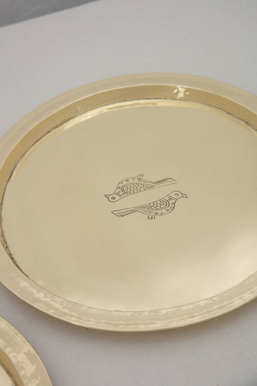 Round Tray with Bird