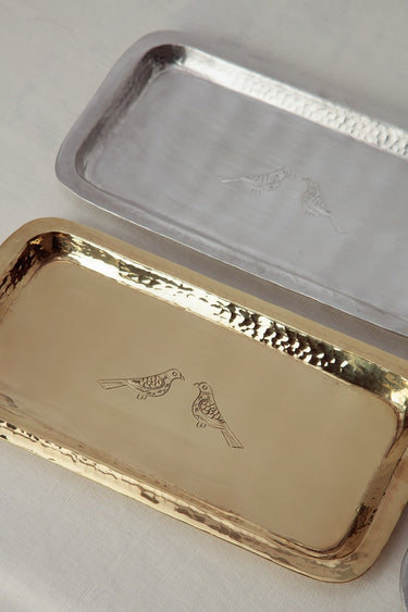 Bird Chiseled Tray - Orient 499