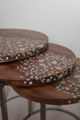 Nesting Flower Round Table - Orient 499