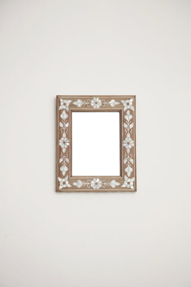 Flower Mother Of Pearl Mirror