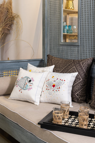 Fish Motif Cushion