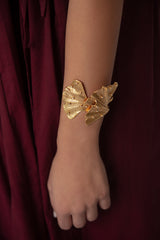 Ginkgo Gold Bracelet