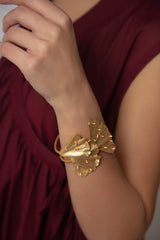 Ginkgo Gold Bracelet