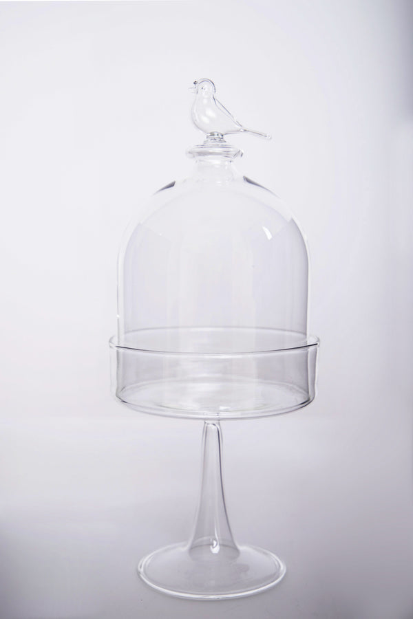 Bird Glass Container