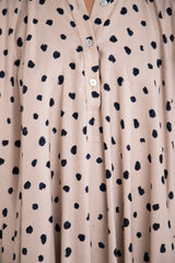 Remy Linen Black Dots Dress
