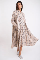 Remy Linen Black Dots Dress