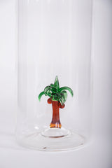 Palm Tree Glass Jug