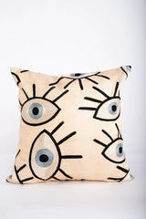 Eye Embroidered Cushion