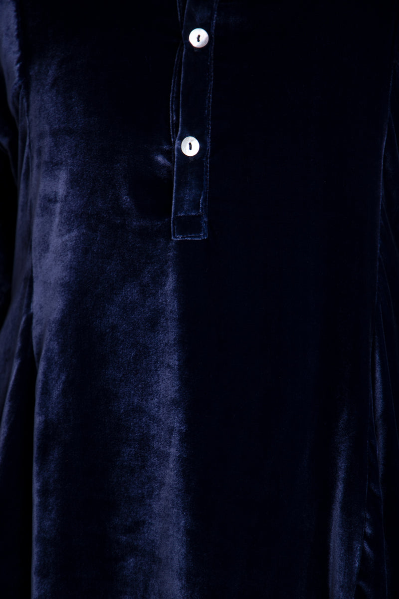Nusayba Silk Velvet Dress