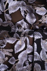 Najla Velvet Fil Coupé Silver Dress