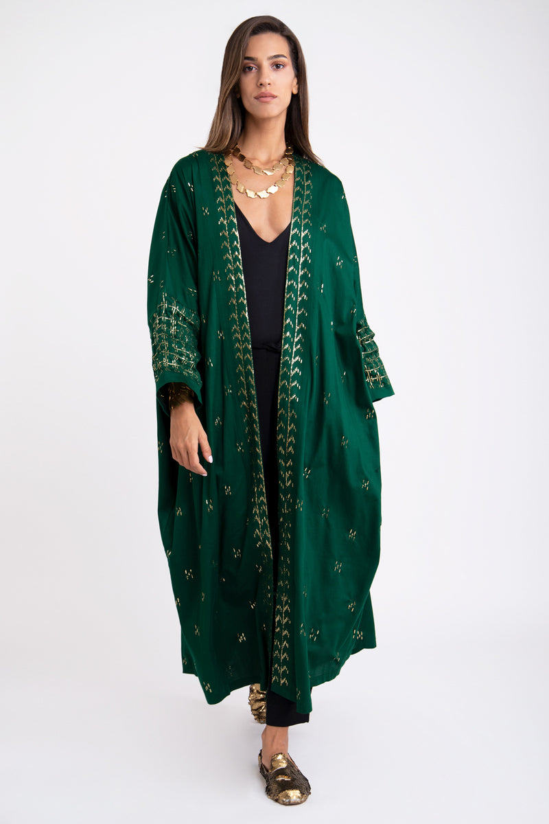 Tareq Cotton Silk Abaya