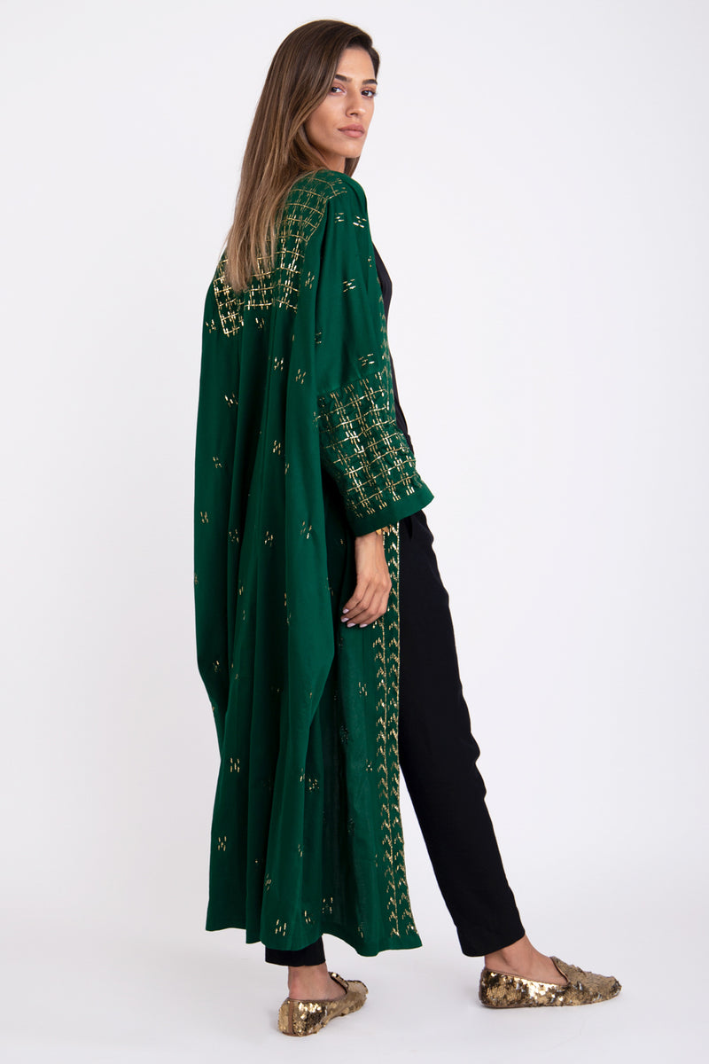 Tareq Cotton Silk Abaya