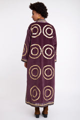 Sultan Velvet Purple Coat
