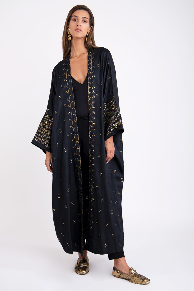 Tareq Cotton Silk Abaya