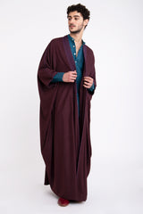 Loro Piana Wool & Cashmere Aubergine Abaya