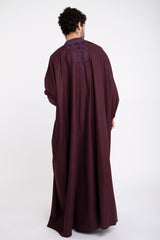 Loro Piana Wool & Cashmere Aubergine Abaya