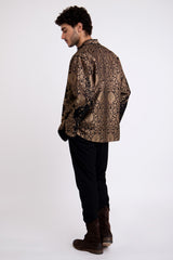 Kawas Silk Brocade Gold Jacket