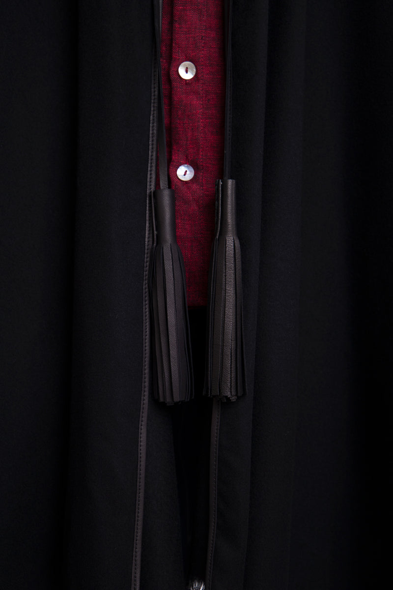 Cashmere Black Poncho