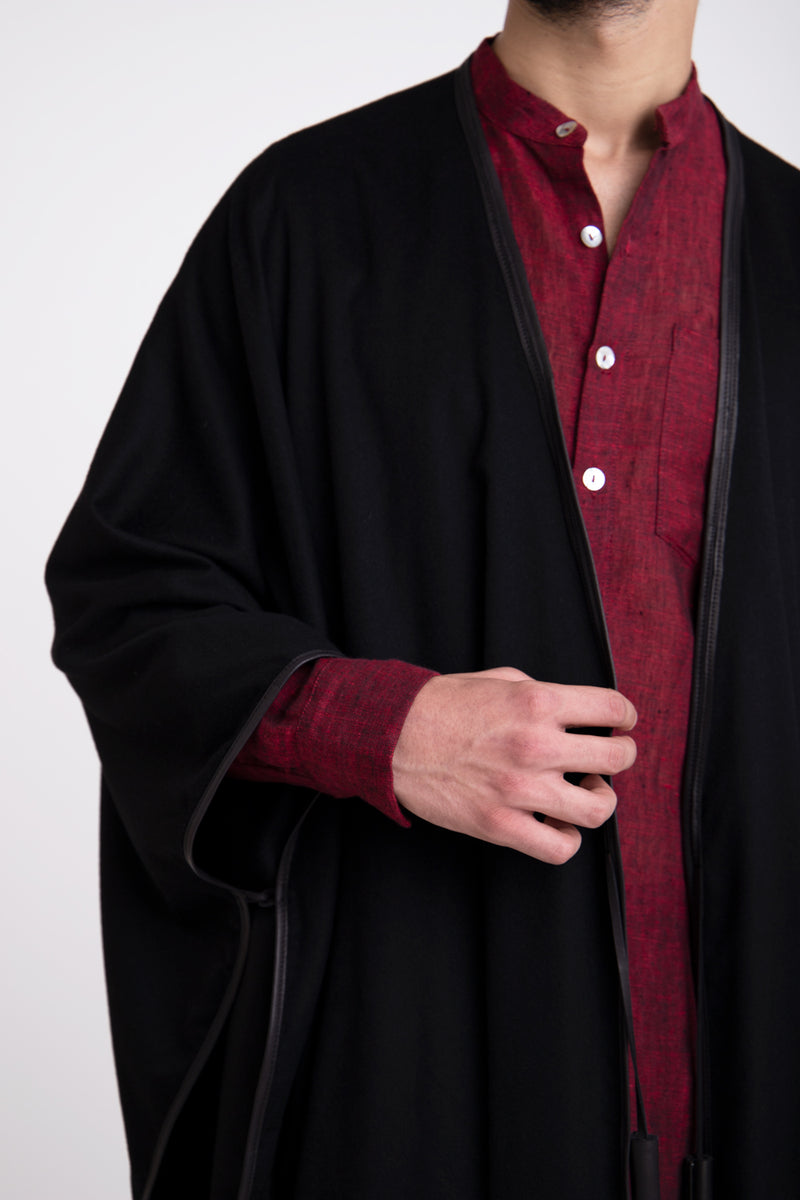 Cashmere Black Poncho