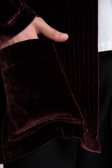 Khaled Velvet Burgundy Jacket