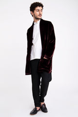 Khaled Velvet Burgundy Jacket