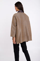 Janna Blue Brocade Jacket