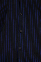 Philippe Muslin Black & Blue Shirt