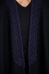 Classic Lambswool Black Abaya