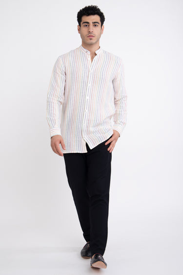Philippe Linen Rainbow Shirt